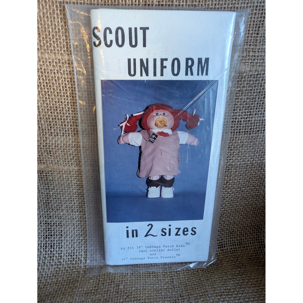 Vintage 1985 Maries Treasures Scout Uniform Sewing Pattern Cabbage Patch Kids